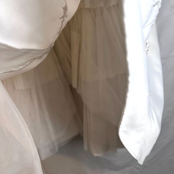 American Princess Christening Flower Girl Formal Dress Jacket Veil SET Size 7 - Picture 5 of 14